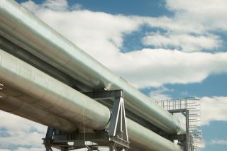 pipeline with sky in background